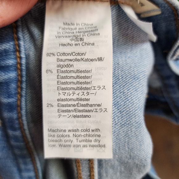 Madewell Stovepipe Jeans 32P Light Wash Straight Leg - Picture 5 of 6